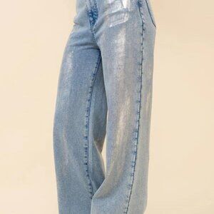 Frosted Sweat Pant Jeans - Blue B (Size Small)